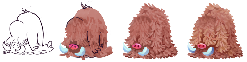 Illustration for article titled Plumpy Pig Piloswine! Â Pokemon One a Day, Series 2!